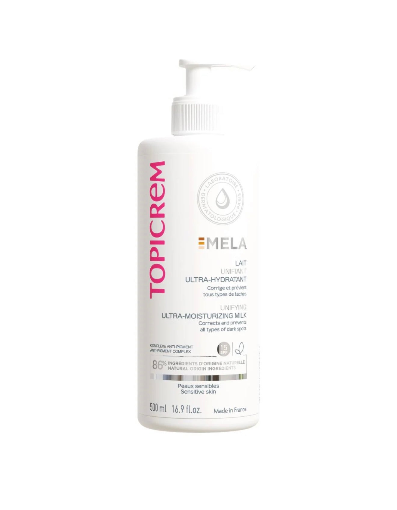 Topicrem Mela Unifying Ultra-Moisturizing Milk Spf 15