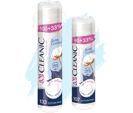 Cleanic Soft & Comfort Cotton Pads