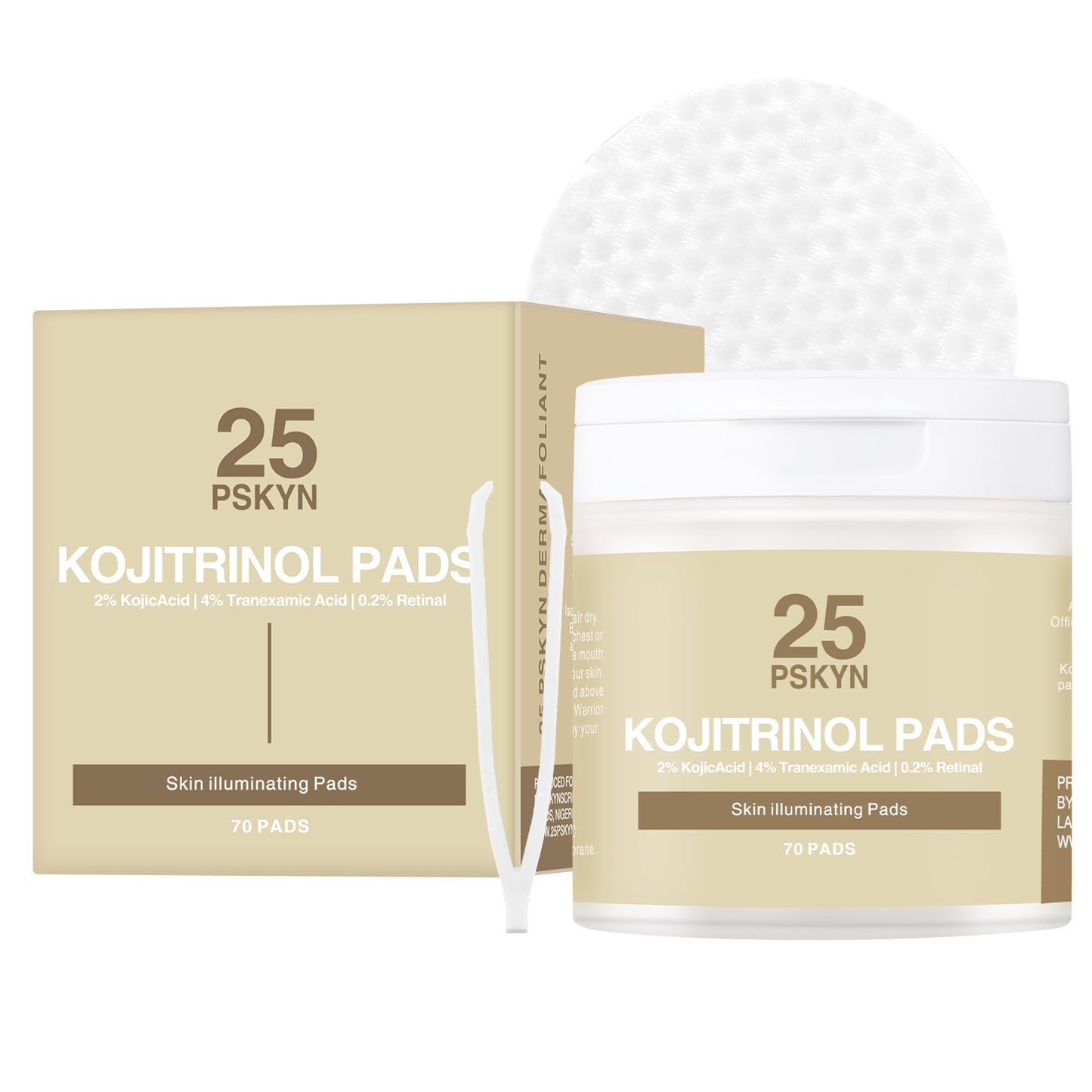 25Pskyn Kojitrinol Pads